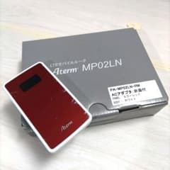 MP02LN　LTE WiFiルーター　SIMフリー　レッド　本体のサムネイル