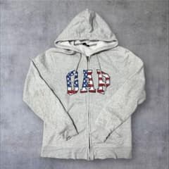 にゃん　y2k 平成ギャル00’s ファージップパーカー　アメリカ国旗 00's GAP ギャップ 星条旗 ジップパーカー swag y2k - メルカリ