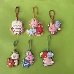 BT21 ラバーキーホルダー 6個セット