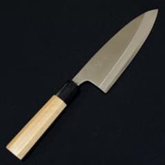 和包丁 出刃包丁 モリブデン鋼 朴八角柄 口輪水牛 仙助 180mm 46