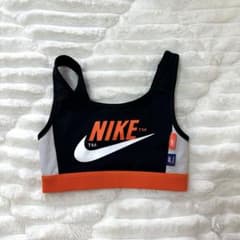 NIKE スポーツブラ ブラック オレンジのサムネイル