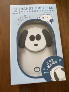 mari mari様専用ページ　SNOOPY 首掛けハンズフリーファン 本体のサムネイル