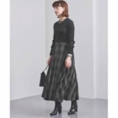UNITED ARROWS UWCS R/P チェック フレアスカート 36のサムネイル