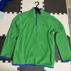 Polo Ralph Lauren ハーフジップ フリース グリーン XL