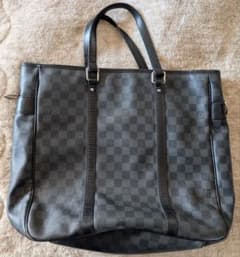 LOUIS VUITTON ルイヴィトン トート 黒 グレー ダミエ 傷汚れ有 LOUIS VUITTON ルイヴィトン トート 黒 グレー ダミエ 傷汚れ有 - メルカリ