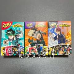 ハッピーセット UNO 僕のヒーローアカデミア ヒロアカ 3種 コンプセットのサムネイル