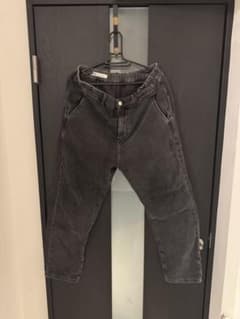 ZARA ブラックデニムパンツ ウエストゴムのサムネイル