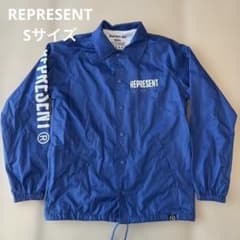 REPRESENT ナイロンジャケット ブルー Sサイズ 海外古着　ストリート