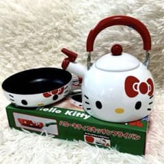 【レア!!新品・未使用】ハローキティ フライパン ヤカン セット ケトル レトロ レア!!新品・未使用】ハローキティ フライパン ヤカン セット ケトル