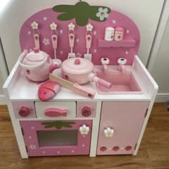 マザーガーデン 野いちごのおままごと つぶつぶ桃グリルキッチン 