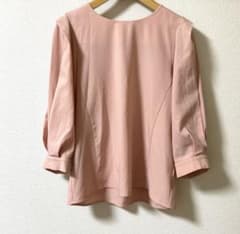 Otto◉七分袖ブラウス ピンク パフスリーブ Lのサムネイル