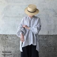 Veritecoeur ST-081 リトアニアリネンギャザーチュニック 日本製