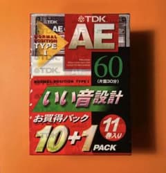 TDK AE-60 カセットテープ 新品＋未使用32本！ TDK カセットテープ AE60 新品未使用11巻セット - メルカリ