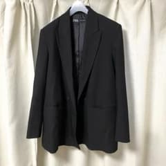 ZARA テーラードジャケット ブラック Sのサムネイル