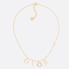 Dior ゴールド ロゴネックレス
