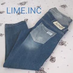 週末限定4800→4000円！LIME.lnc    美品！リメイクジーンズ！のサムネイル