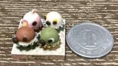 ミニチュア鳥さんカップケーキのサムネイル