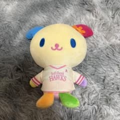 福岡ソフトバンクホークス　サンリオコラボ　ウサハナ　ぬいぐるみ　ピンクフル　26のサムネイル