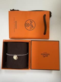 HERMES シルバー ブレスレット チャーム付きのサムネイル