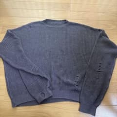 美品 KAPITAL キャピタル ニット セーター ダメージ グレー - メルカリ