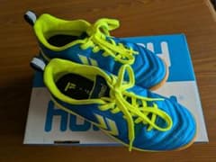 Hummel フットサルシューズ 青/黄のサムネイル