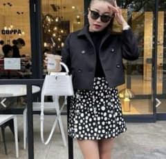 ♡しらたま♡ sheller シェリエ　ショートコート　黒 COAT – shéller / シェリエ