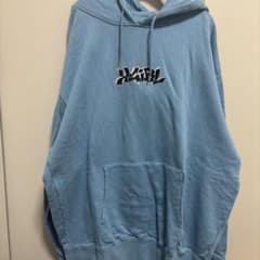 x-girl 水色 ロゴ刺繍 フード付きパーカーのサムネイル