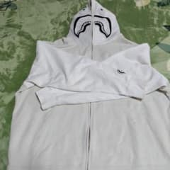 A Bathing Ape シャークパーカー ホワイト 2XL - メルカリ