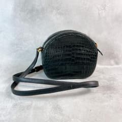 濱野皮革工藝 HAMANO ショルダーバッグ 斜め掛け ナイルクロコダイル 