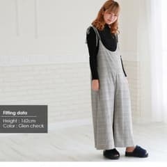 サロペット チェックのサムネイル