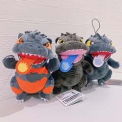 ゴジラ デフォルメ ぬいぐるみマスコット 熱線放射 全3種セット