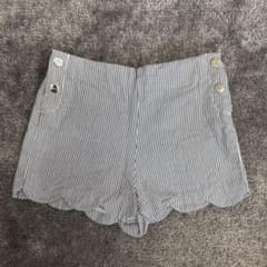 Jacadi ストライプ柄 スカラップハーフパンツ 104cmのサムネイル