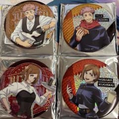 Ch1387 呪術廻戦 ホログラム缶バッジ セガ限定 虎杖悠仁 釘崎野薔薇のサムネイル