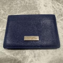 FURLA ネイビー レザー 名刺入れのサムネイル