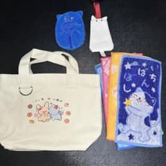 [G1022] 할렐루야 베이비 우사야누이 미니 토트 고양이 미니 타월