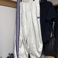 Needles ヒザデルトラックパンツ 白×青のサムネイル