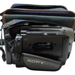 SONY Hi8 ビデオカメラ＋レトロカメラバッグ セット ジャンク - メルカリ