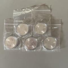 メープルリーフ銀貨1オンス5枚セット - メルカリ