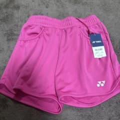 ヨネックス レディースショートパンツ ピンク Lサイズ - メルカリ