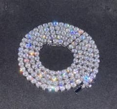 ✨最高級品✨テニスネックレス4mm50cmシルバーのサムネイル