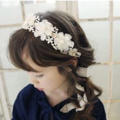 ヘアアクセサリー　カチューシャ　花かんむりのサムネイル