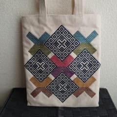 こぎん刺し　ハンドメイド　トートバッグのサムネイル