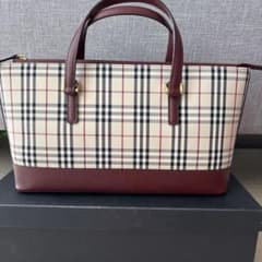美品　Burberry ノバチェック トートバッグのサムネイル