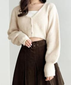 Heather フィルムラメショートカーディガンのサムネイル