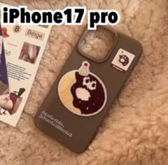 【新品】iPhone 17 Pro ケース ドーナツ 刺繍ワッペンのサムネイル