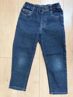 デニムブルー ストレートパンツ 110cmのサムネイル