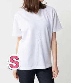 【祝日限定5％OFF】リライブシャツ 男女兼用 Vネック白サイズSのサムネイル