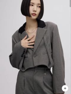 BONBOM×Ameri HOUNDSTOOTH GARTER JACKET - メルカリ