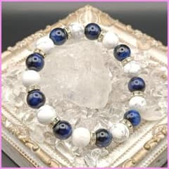No. 29 [Emotional Calming & Self-Improvement] Blue Tiger's Eye Howlite Power Stone