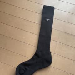 もち様専用Mizuno ブラック ロングソックス　黒　23-25のサムネイル